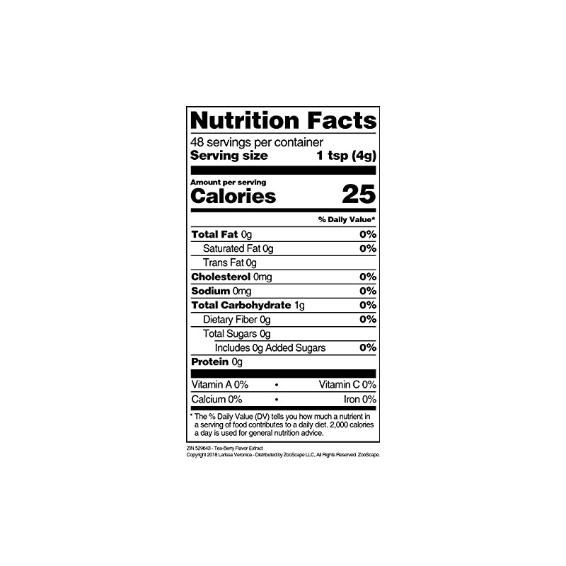 Tea-Berry Flavor Extract (8 oz, ZIN: 529643)