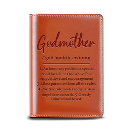 WHLBHG Godma Gift Godmother Definition Gift Godmother Lined Leather Journal Appreciate Godma Gift Baptism Gift Gomother Gift From Godson Goddaughter (Journal-Godmother Definition)