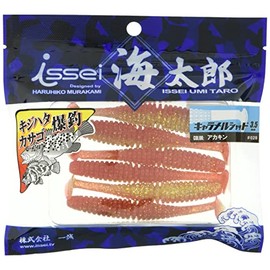 Issei Umitaro Worm Caramel Shad 3.5" Red Gold #028 Lure