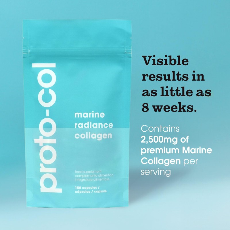 Proto-col Premium 150 Collagen Capsules with Hyaluronic Acid, Vitamin C,