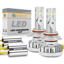 Headlight Experts 9012 Dual Beam LED Kit for 2013 Fiat 500 H/back Plug and Play 6000K 22,000 Lumens w/Canbus Built-In Error Free (Pack of 2) Fog Light