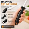 10-in Ceramic Honing Rod, 1200 Grit Knife Sharpener Rod for