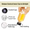 DIDITIME 6 Pack 2 oz Glass Shot Bottles with Caps