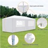 Canopy Party Tent White Shelter Gazebo Pavilion, Folding, Storage, Waterproof,