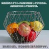 manatom Deformation Basket Stainless Steel Fruit Basket Collapsible Shallow Storage