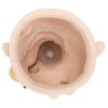Flower Pot Girl and Dog Cute Style Bottom Drainage Hole