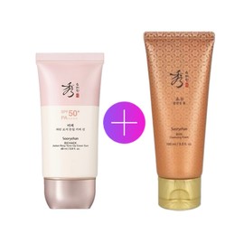 Sooryehan Bichaek Rosewood Tone Up Cover Sun 60ml + Sooryehan Bone Foam 100ml added / 수려한 비책 자단 로지톤업 커버 선 60ml+수려한 본 폼 100ml 추가
