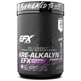 EFX Sports EFX Sports Kre-Alkalyn EFX Powder | pH Correct Creatine Monohydrate Powder Supplement | Strength, Muscle Growth & Performance | 266 Servings (Unflavored)