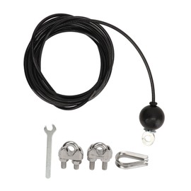 Fitness Pulley Cable, Heavy Duty Steel Wire Rope PU Fitness Pulley System Pulley Cable Replacement for Home Gym Exercise Machine Attachments (5m/16.4ft)