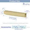 Peaha 10 Pack Self Adhesive Cabinet pulls 5 inch Gold