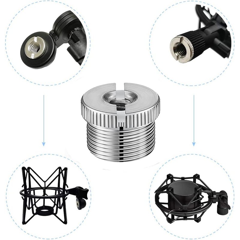 JUTOSU Microphone Screw Adapter Camera Screw Converter Adapter 1/4" Female