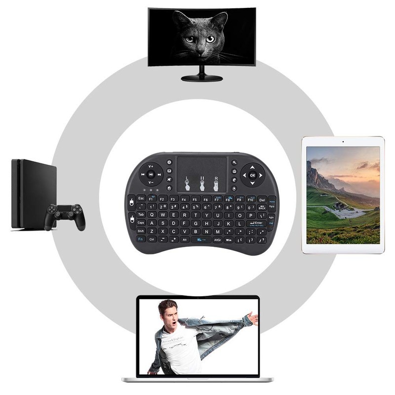 Kit de Teclado y ratón inalámbricos Mini Teclado para Smart