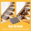 Dog Ramp for Stairs with Non-Slip Bump for Small &