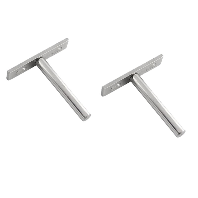 Gad2go 4 Pieces Floating Shelf Brackets 75mm Heavy Duty Invisible