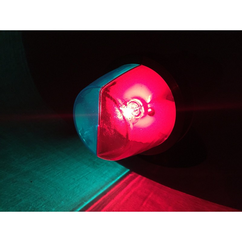 Marine Boat RED & Green Portable Battery Operated Light-Bow Suction