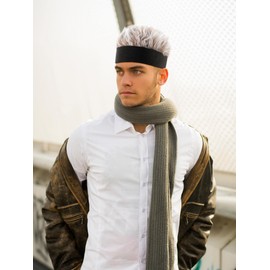 3 Pcs Men's Novelty Hair Hats Spiked Funny Golf Visors Adjustable Wig Visor Hat Wig Peaked for Men Women Gifts(Solid Color)