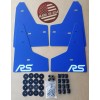 StreetRays 2016+ Ford FOCUS RS Mud Guard Flaps Set BLUE