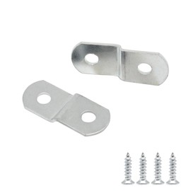 GDFYMI Offset Clips for Picture Framing, Z-Shape Canvas Mounting Clips with Mounting Hole, with Screws (20pcs, 2mm)