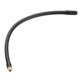 Motoforti Universal Tire Inflator Extension Tube Air Pump Extend Hose Adapter Tire Valve 12.60inch M8x0.8 10mm OD Durable Rubber Black Connector