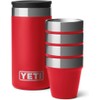YETI Rambler Shot Glasses with Carrying Case, Rescue Red