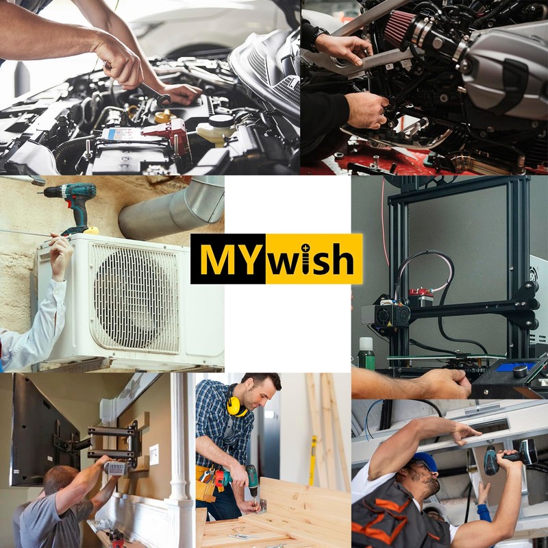 Mywish 448PCS M5 M6 M8 Screw Set, Metric Bolt Assortment,