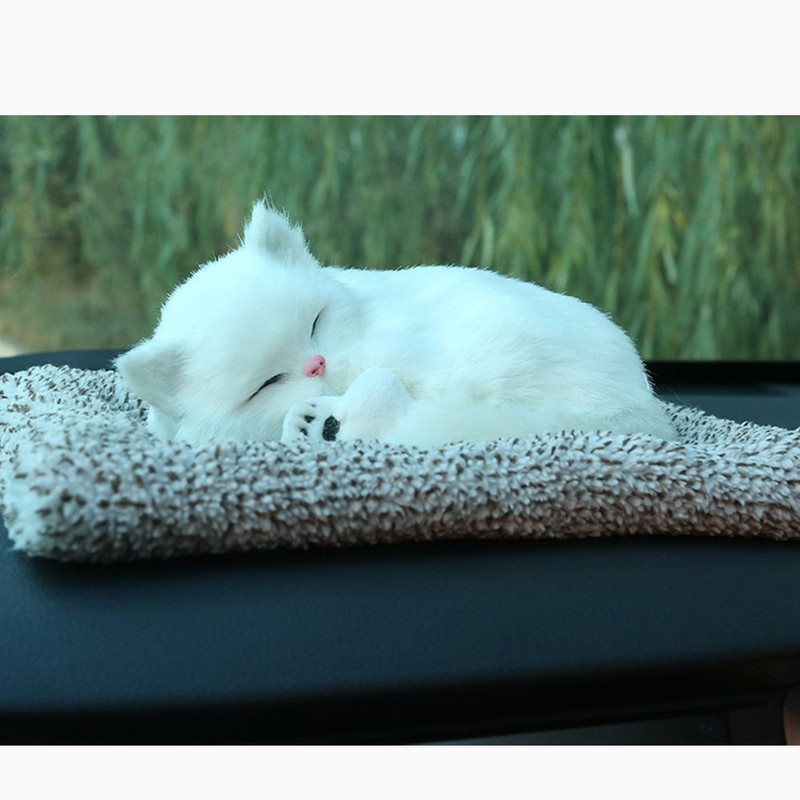 Bamboo Charcoal Deodorizer, Plush Cat Air Purifier Bag, Non-Toxic, Unscented,