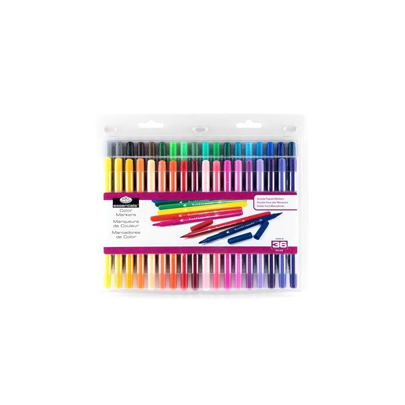 Royal and Langnickel 36 Double Ended Colour Marker Fine and
