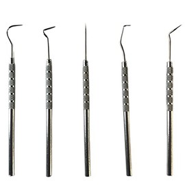 HTS Stainless Steel Wax & Clay Sculpting Tool Set (155P5 Single-Ended Sculpting Tool Set 5 Pc)