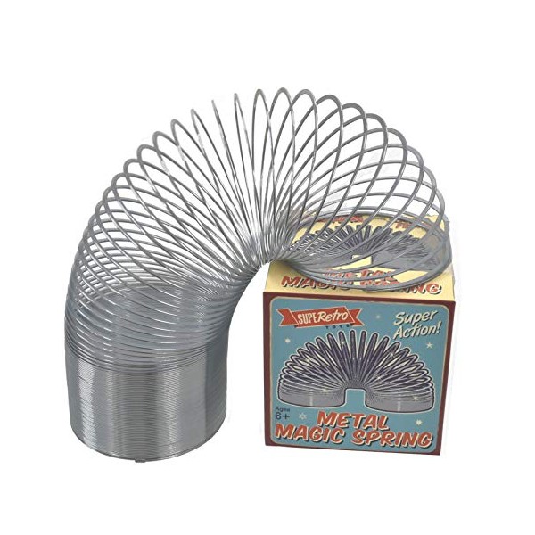 Metal Magic Spring Coil 6.5cm, Fun Solid Stretchy Bouncing Fidget