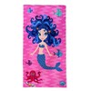 Maya Island Blue Mermaid Beach Towel, 24x48 Size Excellent for