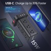 15FT USB C Power Strip Surge Protector Tower, Mini Power