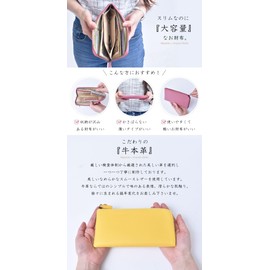 MGsable Long Wallet, L-Shaped Zipper, Genuine Leather, Anti-Skimming, RFID Lightweight, L-Shaped Wallet, Large Capacity, Thin, Slim, Lightweight, Cowhide Leather, Genuine, Popular, Gift, navy