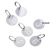 JYTDBCS Stainless Steel Key Tags with Ring 10 pcs, 23mm