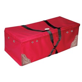 Derby Originals Hay Bale Bag Large 600D Waterproof with Leaf & Basket Hand Tooled Leather Accents 44" x 20" x 16"