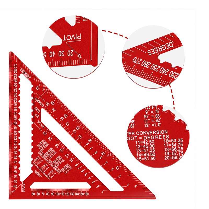 Beslands Rafter Square Metric 12 inch & 7 inch Set
