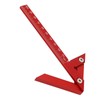 Center Gauge 105mm 45° 90° Aluminum Alloy Line Ruler Measuring