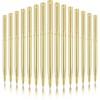 15 Pieces Gold Slim Ballpoint Pens Black Ink 1 mm