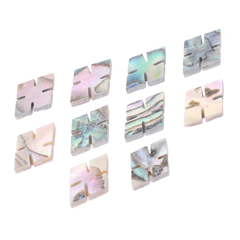 10 Pcs Guitar Fingerboard Inlay Abalone Shell Exquisite Beautiful Fretboard
