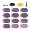 POLIWELL 148Pcs 3 Inch Sanding Discs Hook and Loop, Purple