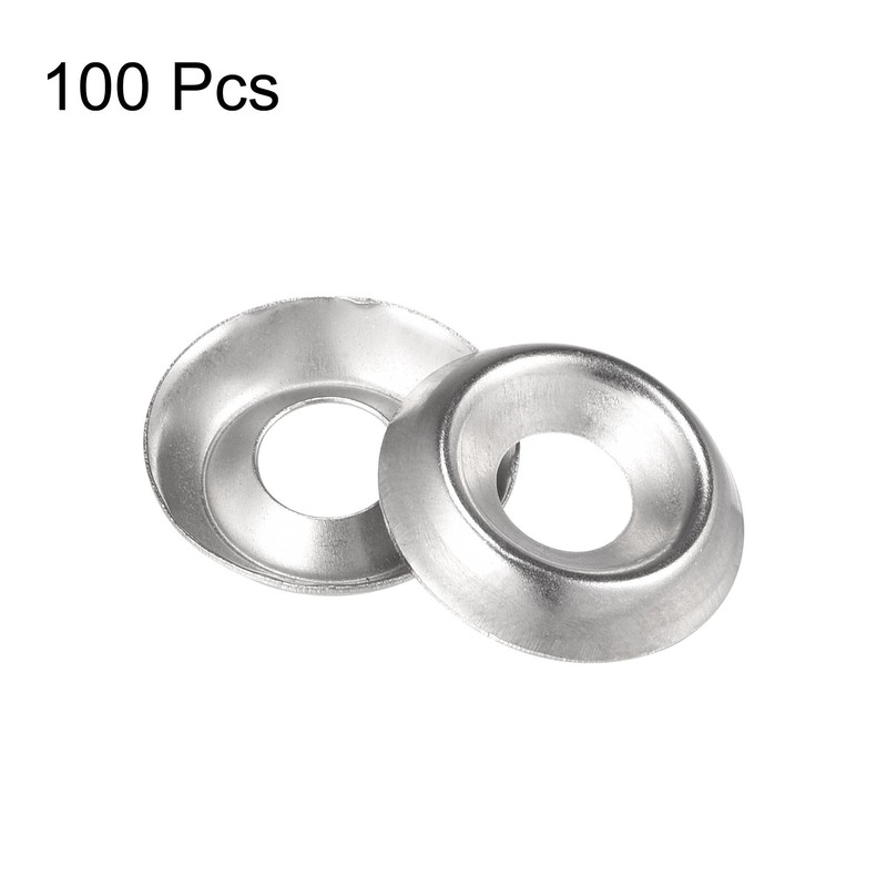 sourcing map Countersunk Pan Washers #12 304 Stainless Steel for