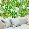 FINGERINSPIRE Tropical Leaf Stencils, 2 Sizes, Fern Leaf Stencils, Plastic