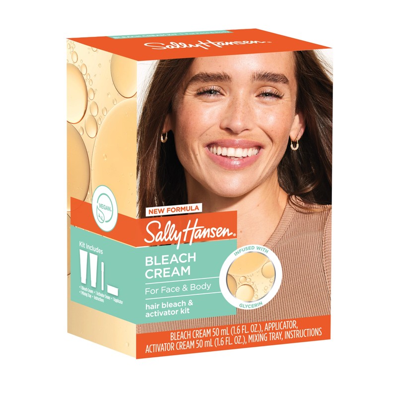 Sally Hansen Bleach Cream for Facial Hair & Body Hair,