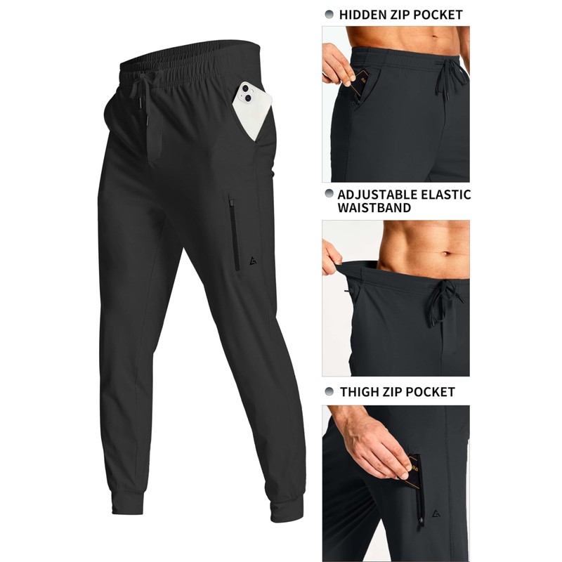 Men's Athletic Joggers (red,M)