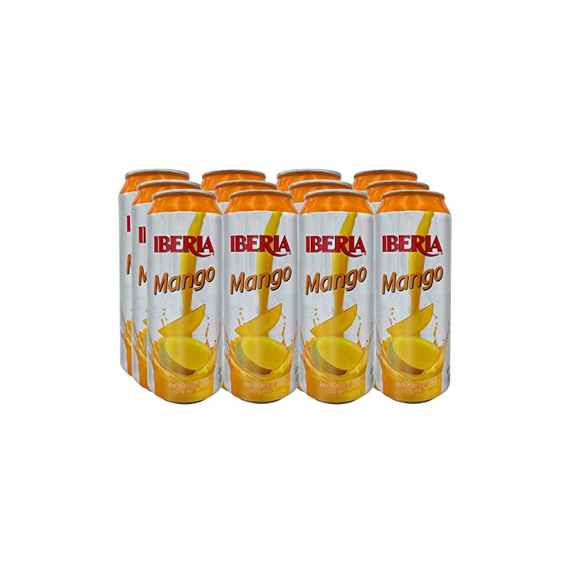 Iberia Mango Juice Drink, 16.57 Fl Oz(Pack of 12)