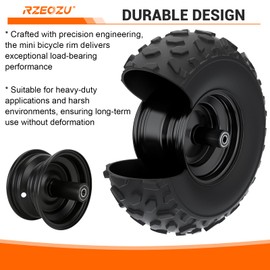 RZEOZU 6" Front Mini Bike Wheel Rims Kit for Mega Moto 80cc GMB100 CT100U