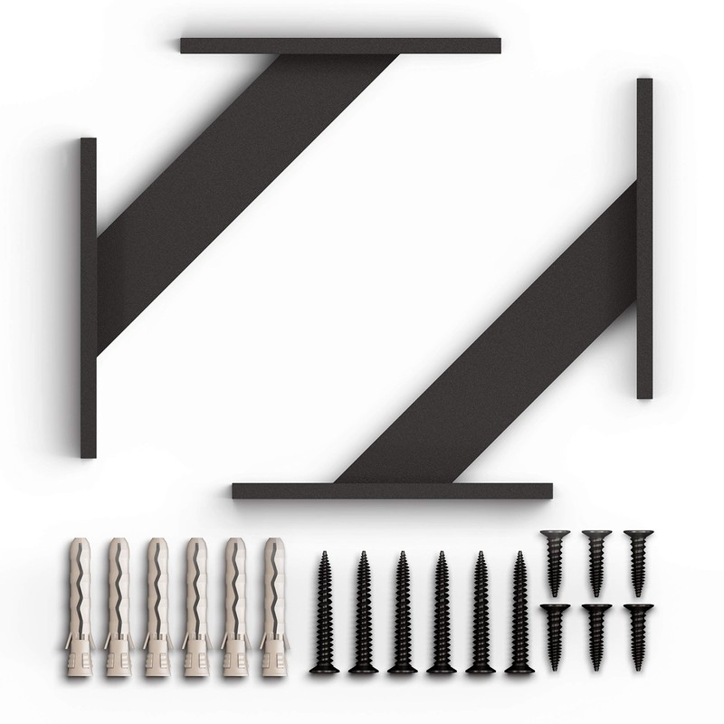 FSHR Design Angle Shelf Bracket/Wall Bracket Aluminium Matt Black
