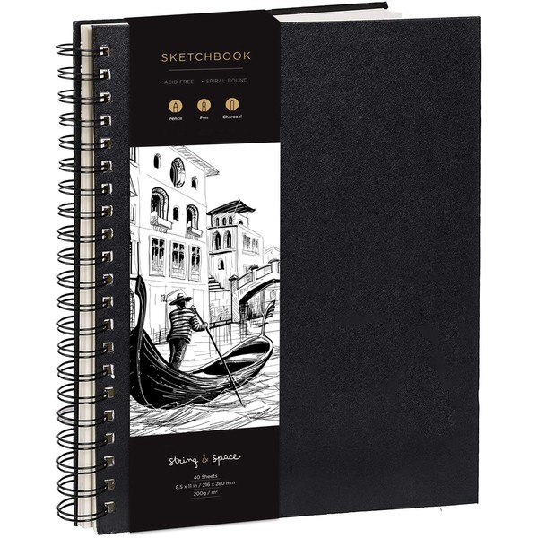String & Space Artist's Sketchbook Hardcover C 200GSM Very Thick
