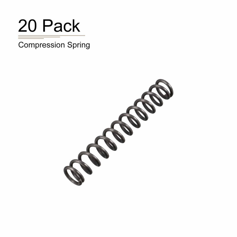DTGN 1.2x8x50mm(DxODxL) Compression Spring - 20Pack - Good for Machinery