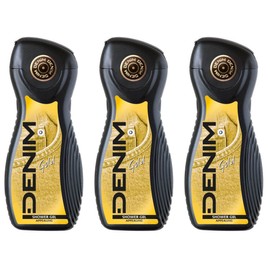 Denim Shower Gel 250 ml Gold Pack of 3 (3 x 250 ml)