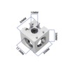 LT Easiyl 4set 3-Way Corner Bracket Cube 30x30x30mm 3-Way Aluminum